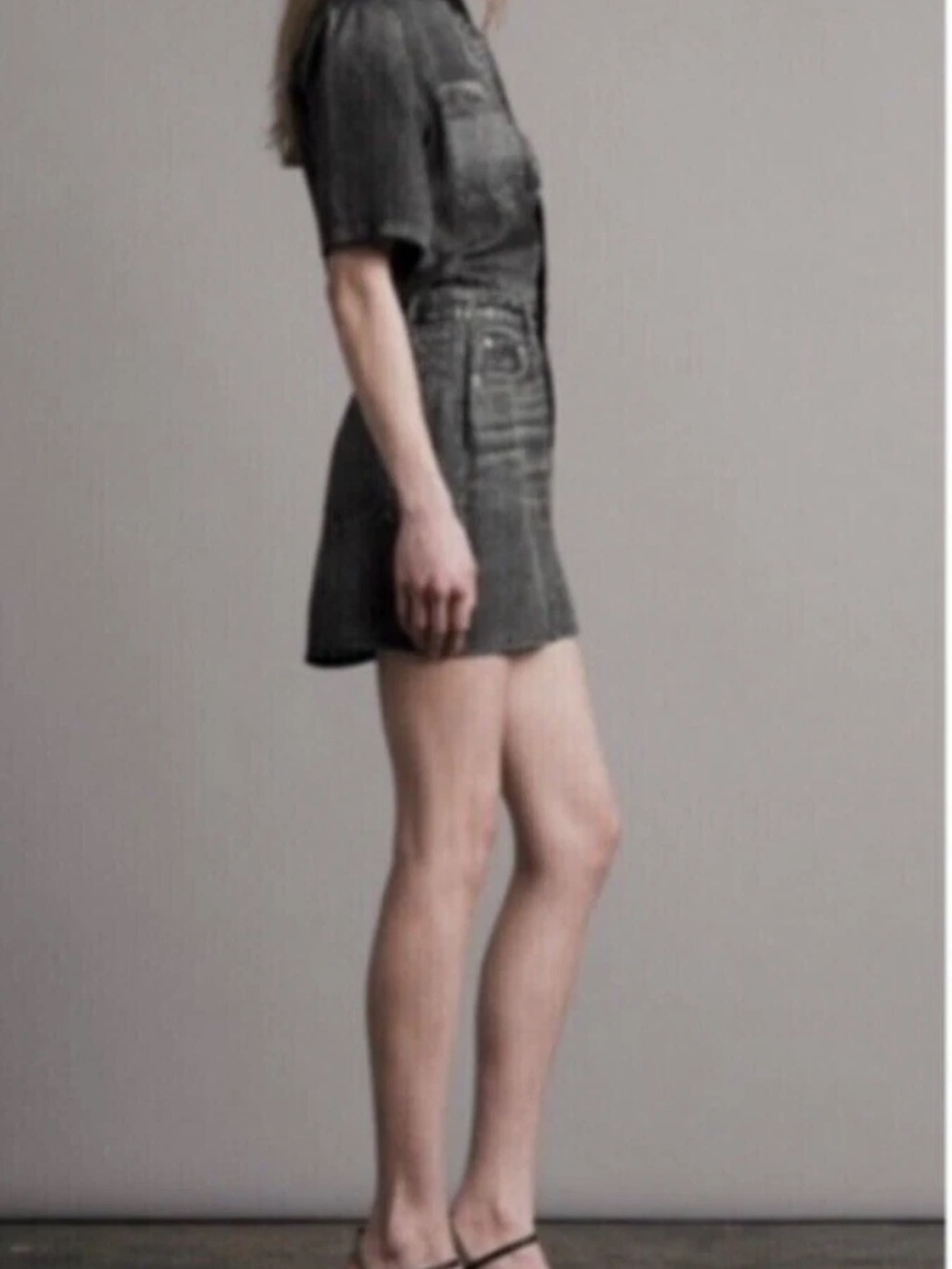 rag & bone Washed Charcoal Button-Up Shirt